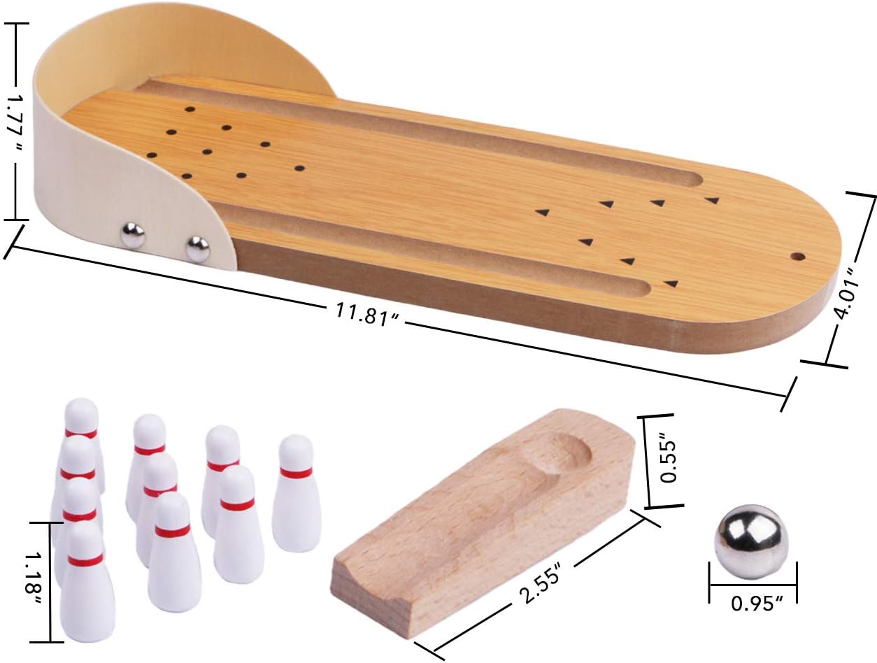 Game Quest® Table Top Mini Bowling Game Set